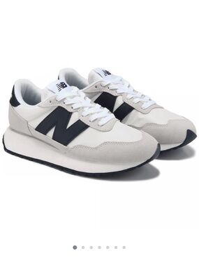 New Balance 237 Women's White and Black Retro Runner Sneakers